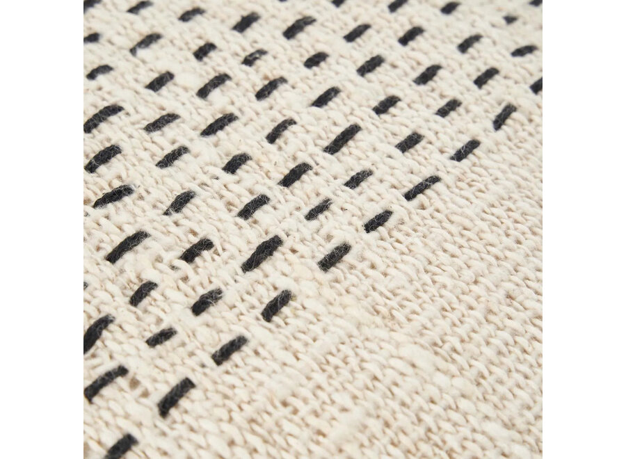 Housse De Coussin Misty - Naturel Noir