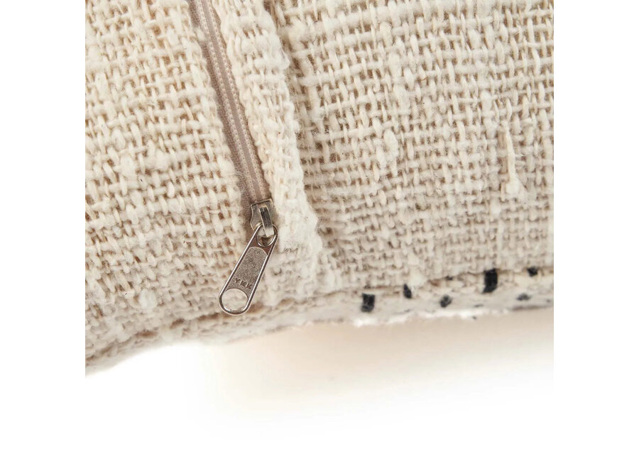 The Misty Cushion Cover - Natural Black