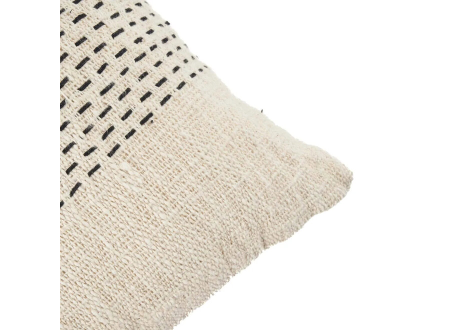 The Misty Cushion Cover - Natural Black
