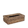 The Rattan Classic Tissue Box - Natural Brown