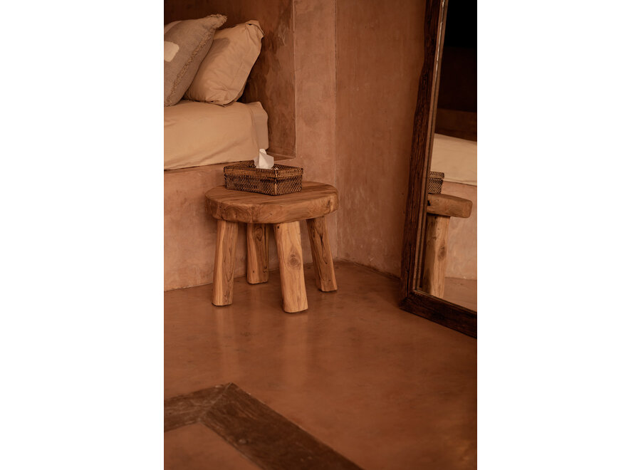 Die Rattan Classic Taschentuchbox - Naturbraun