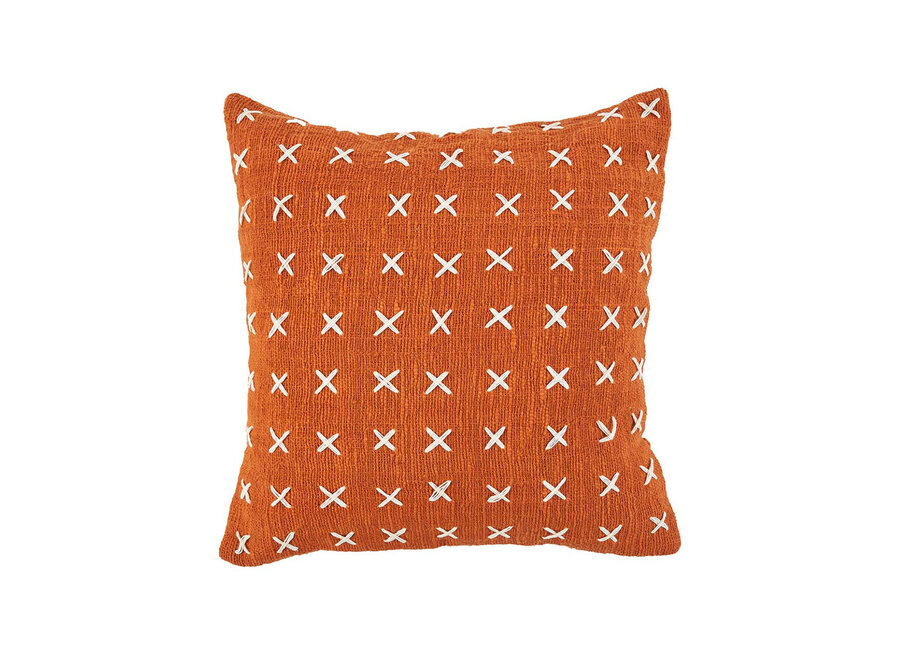 Copricuscino Zillion Kiss - Terracotta Bianco