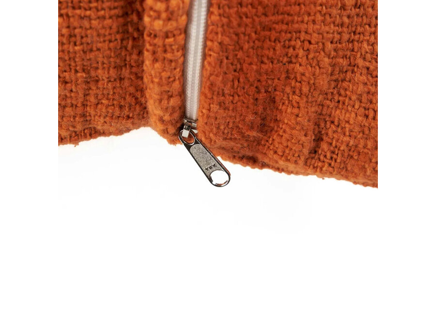 Housse De Coussin Zillion Kiss - Terracotta Blanc