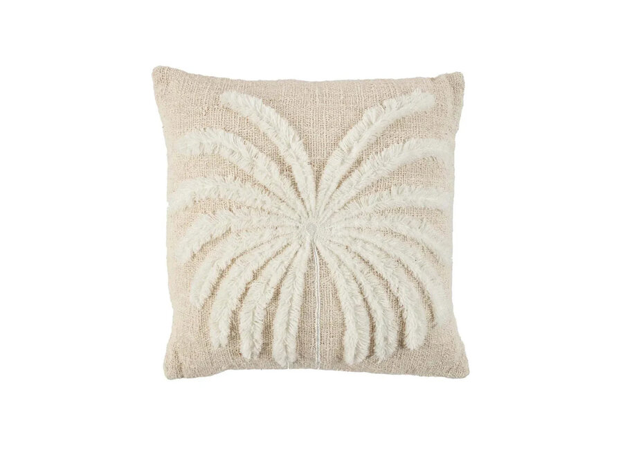 Copricuscino Isla Palm - Naturale Bianco