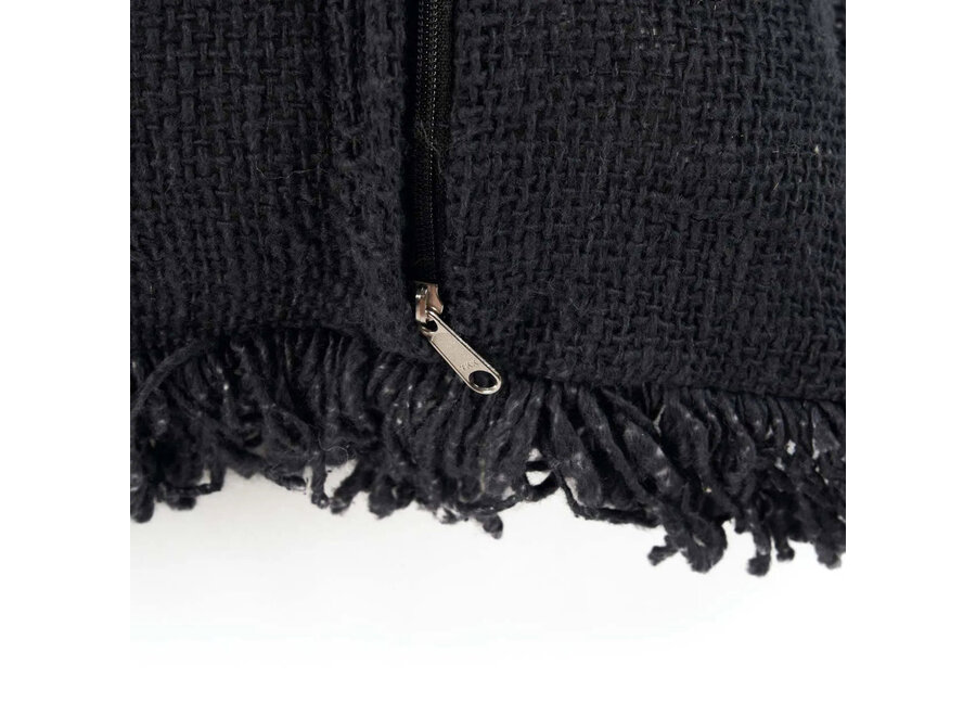 Housse De Coussin Kasbah - Noir Blanc