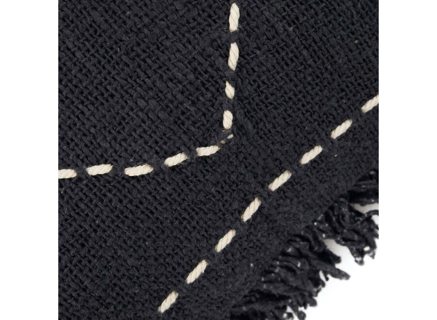 The Kasbah Cushion Cover - Black White