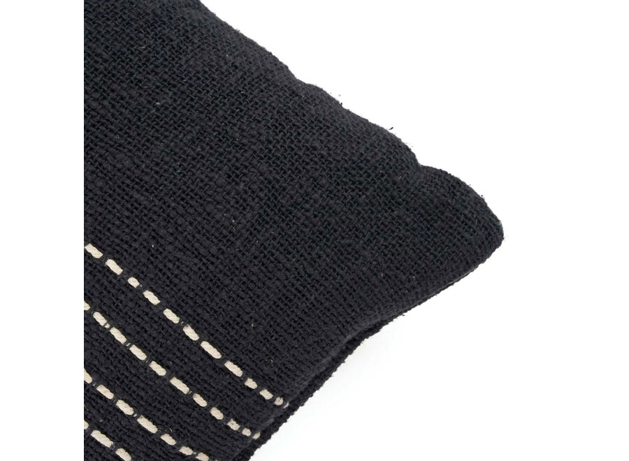 La Funda de Cojín Drizle - Negro Blanco