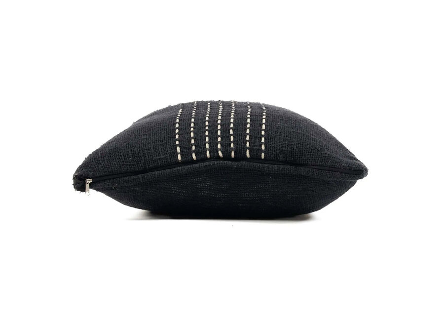 The Drizle Cushion Cover - Black White