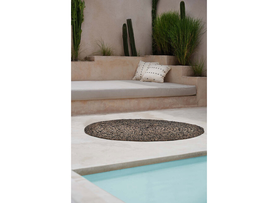 Housse De Coussin French Kiss - Naturel Noir