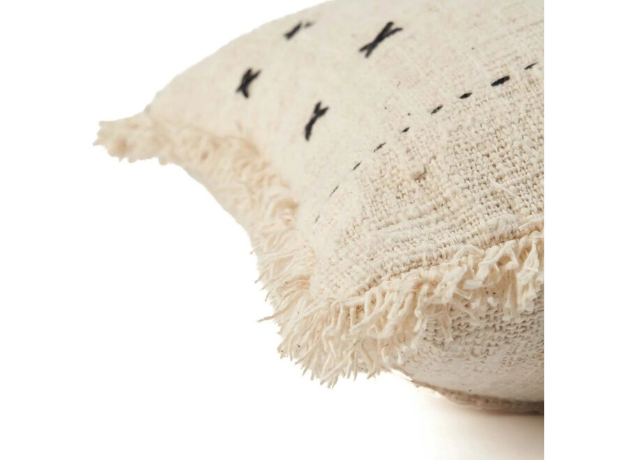 Housse De Coussin French Kiss - Naturel Noir