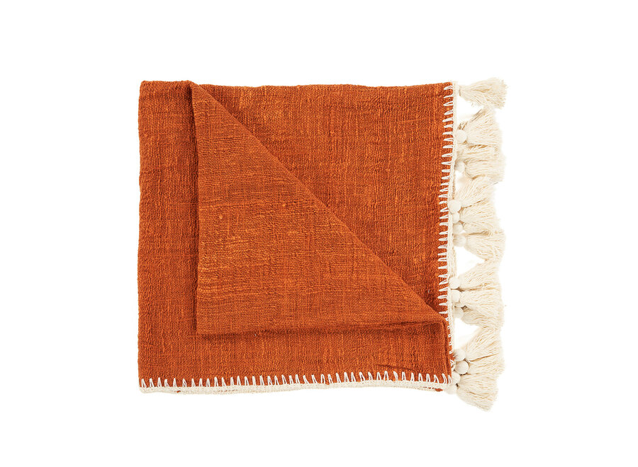 Manta para Cama Stitch - Terracota