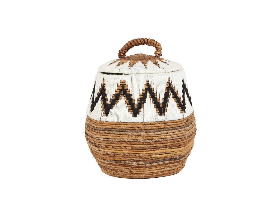 The Little Bay Beach Basket - Natural White - M