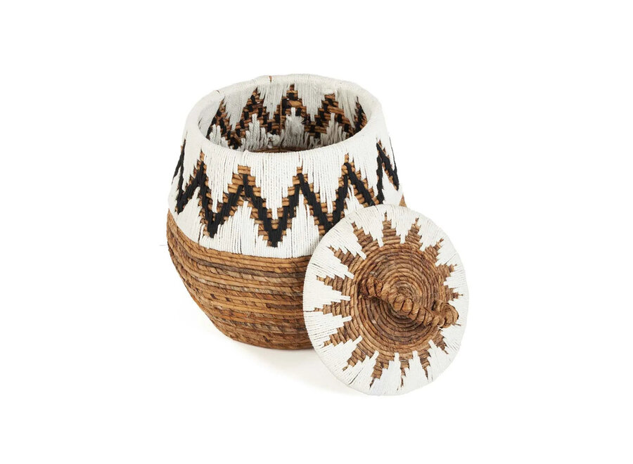 The Little Bay Beach Basket - Natural White - M