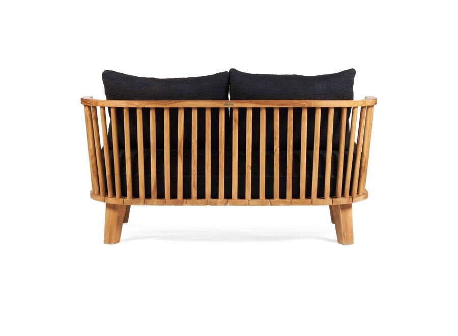 Das Malawi Sofa Zweisitzer - Natur Schwarz