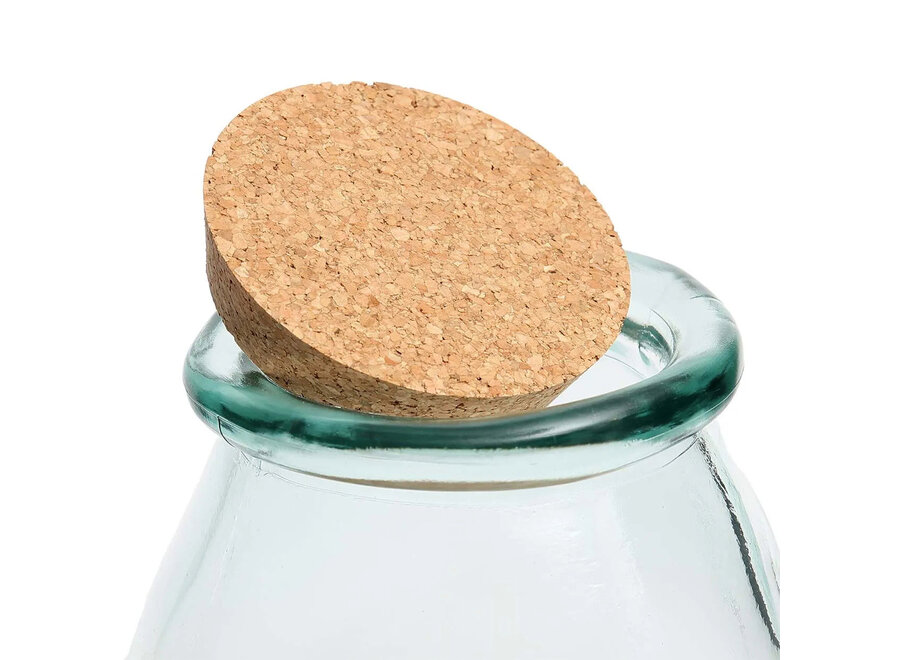 Le Pot en Verre Belly - Bleu - L