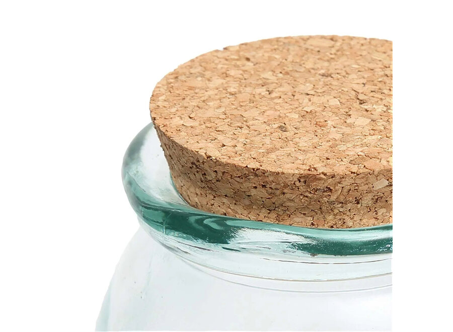 Le Pot en Verre Belly - Bleu - S