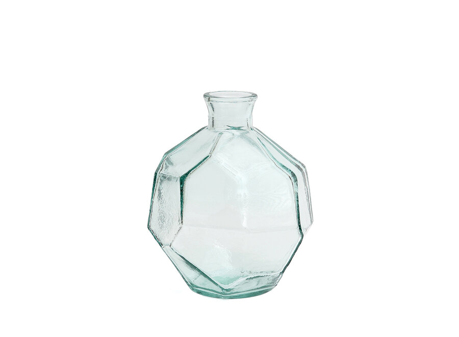 The Round Origami Vase - Blue