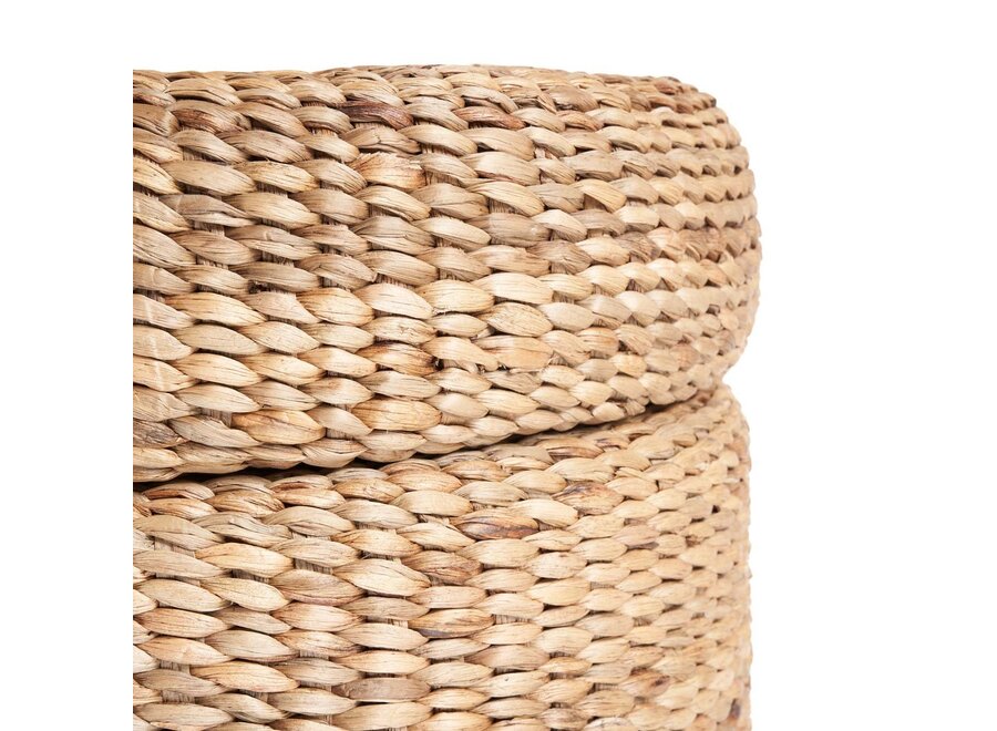 De Circle Opbergpoef - Naturel