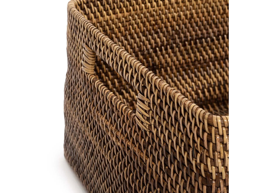 The Colonial Magazine Basket - Natural Brown - S
