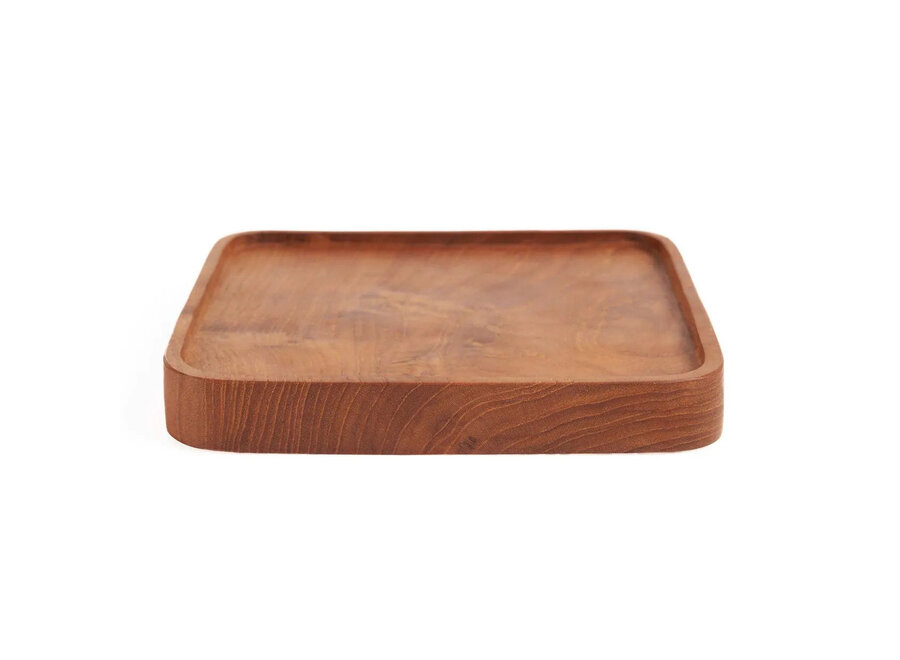 El Plato Teak Square - Natural - XS
