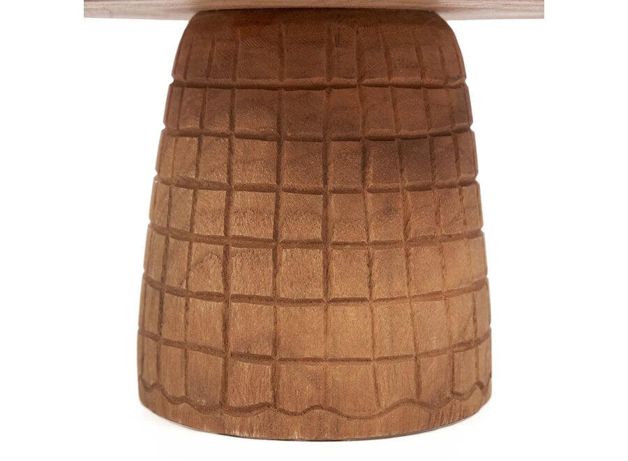 Il Piatto Da Torta Kotak-Kotak - Naturale