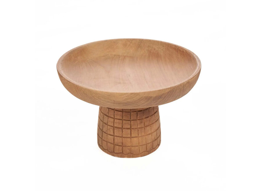 El Plato Para Tartas Kotak-Kotak - Natural