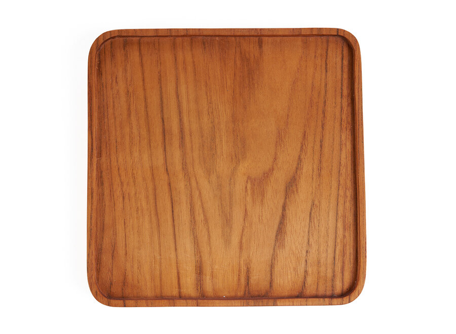De Teak Square Bord - Naturel - M