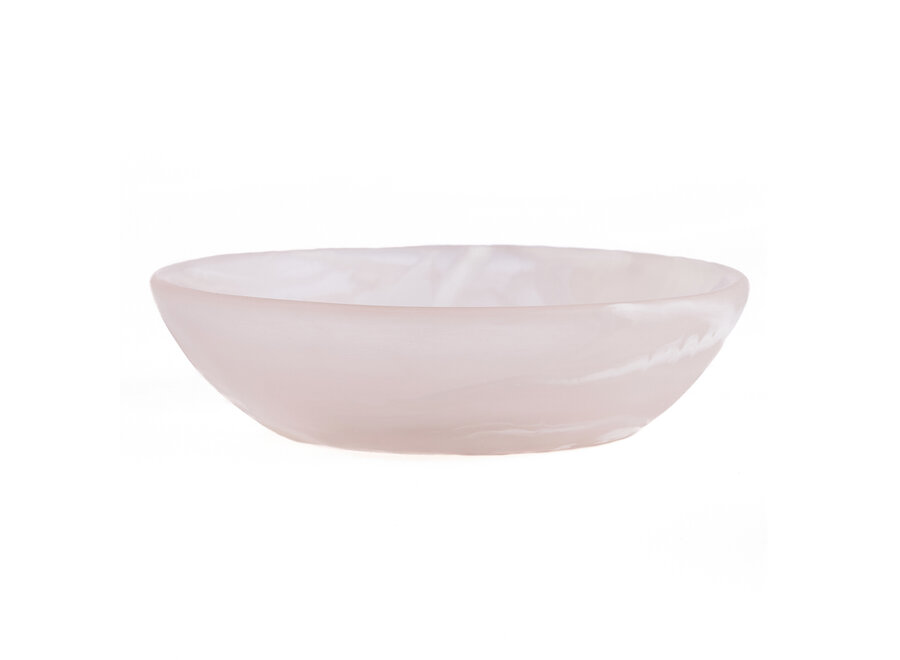 Il Ciotola Resin Organic - Rosa Bianco - M