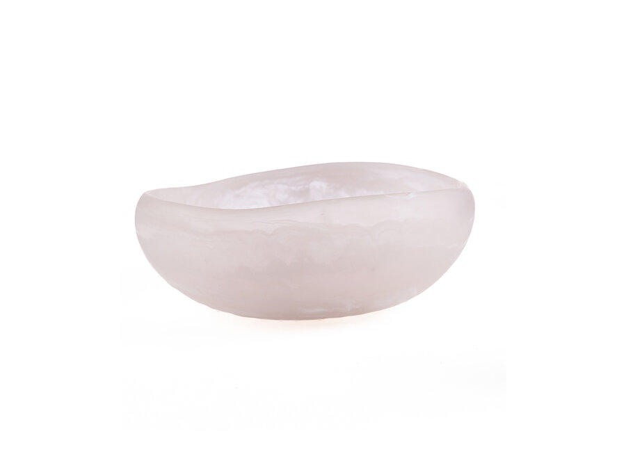 La Resin Organic Ciotola - Rosa Bianco - L