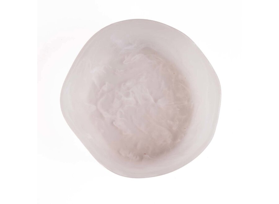 La Resin Organic Ciotola - Rosa Bianco - L