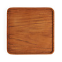 The Teak Square Plate - Natural - S