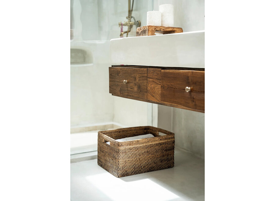 Le Panier à Magazines Colonial - Brun Naturel - XL