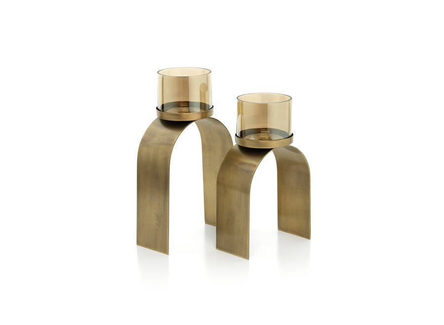 Il Portacandele Bow Glow - Oro - SET/2