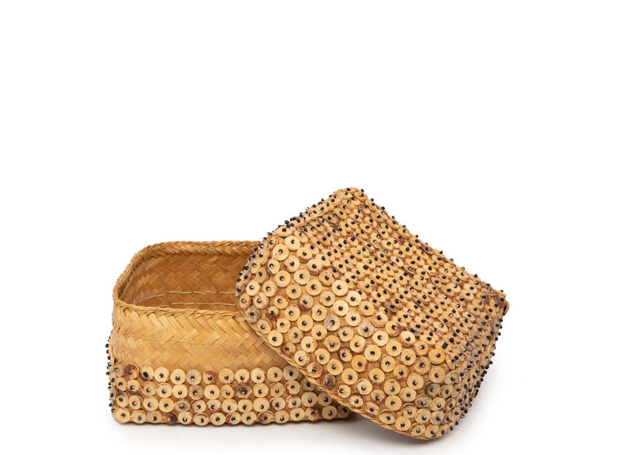 De Coconut Shell Mand - Naturel - M