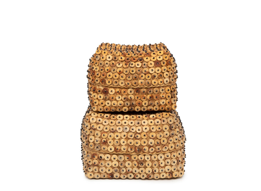 De Coconut Shell Mand - Naturel - M