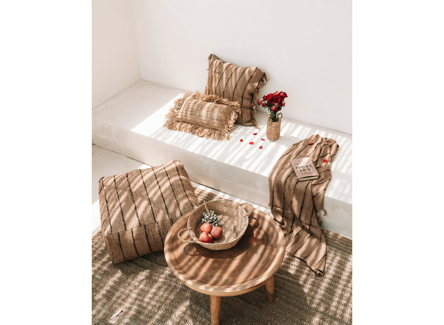 Das Raffia Korbtablett - Natur - S