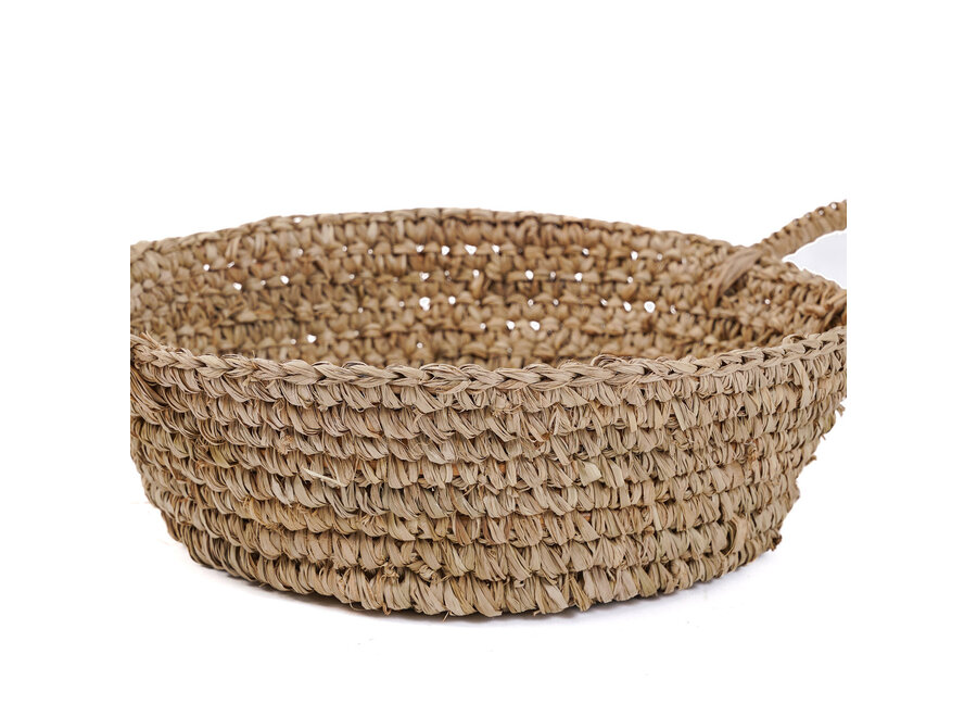 Les Plateaux En Panier De Raphia - Naturel - S