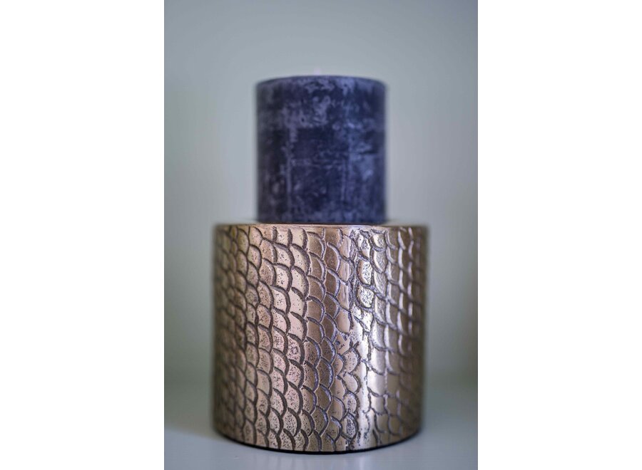 Portacandele Croco - Ottone - M