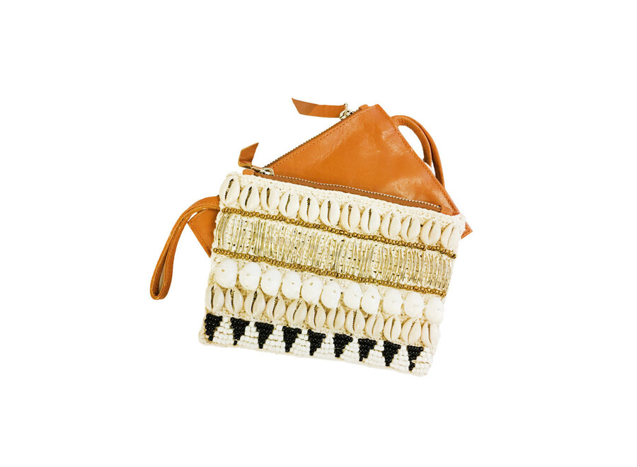 La Pochette Purse En Cuir - Marron