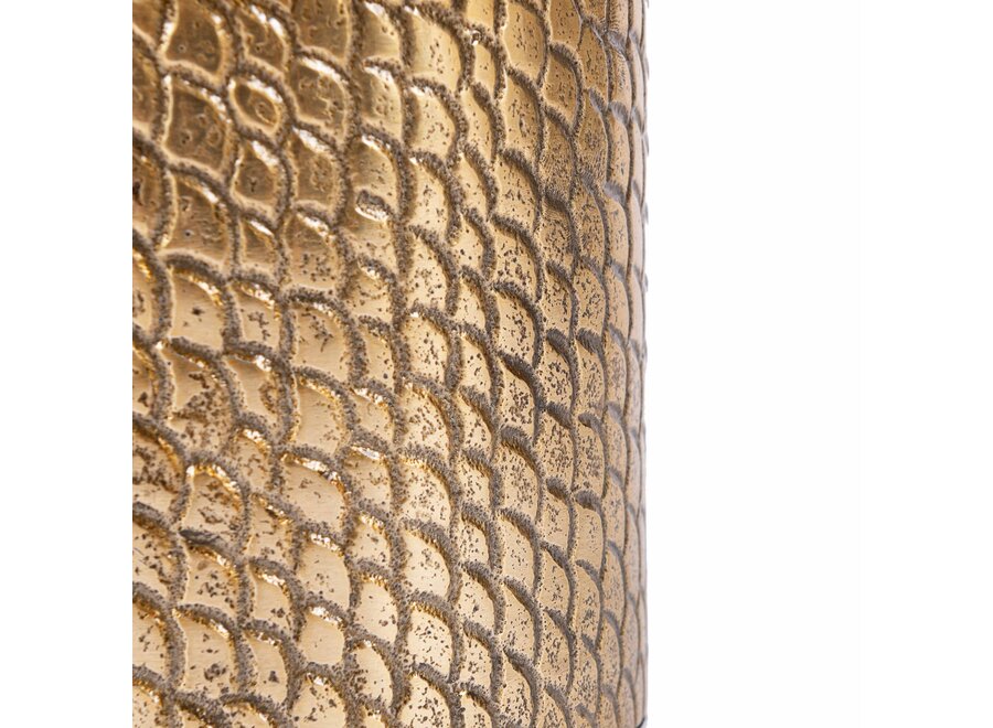 The Croco Candle Holder - Brass - L