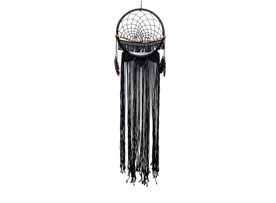 The Macrame Wood Dreamer - Black