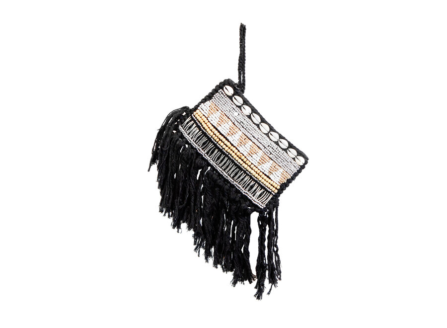 The Macrame Clutch - Black