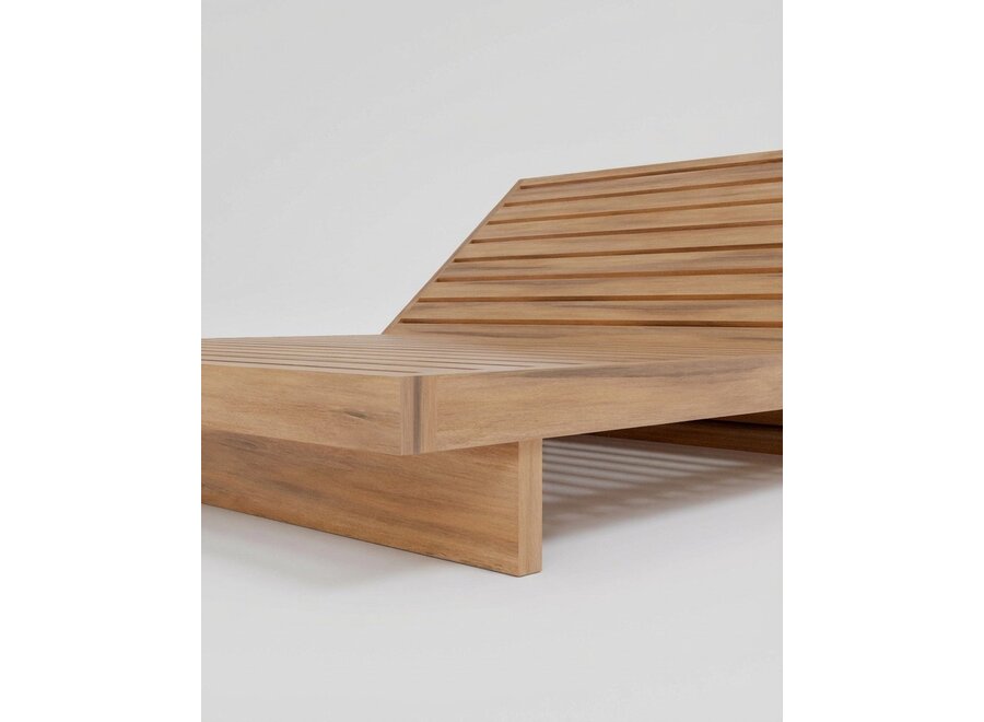 Le Double Pantai Sunbed - Blanc Naturel