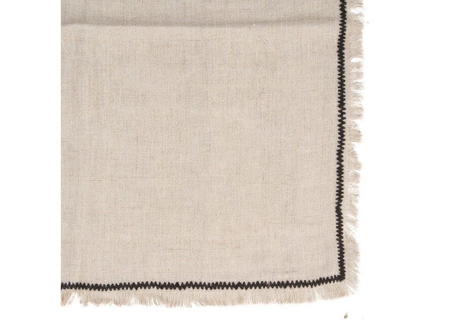 La Servilleta Tuscany - Negro Natural - 45x45