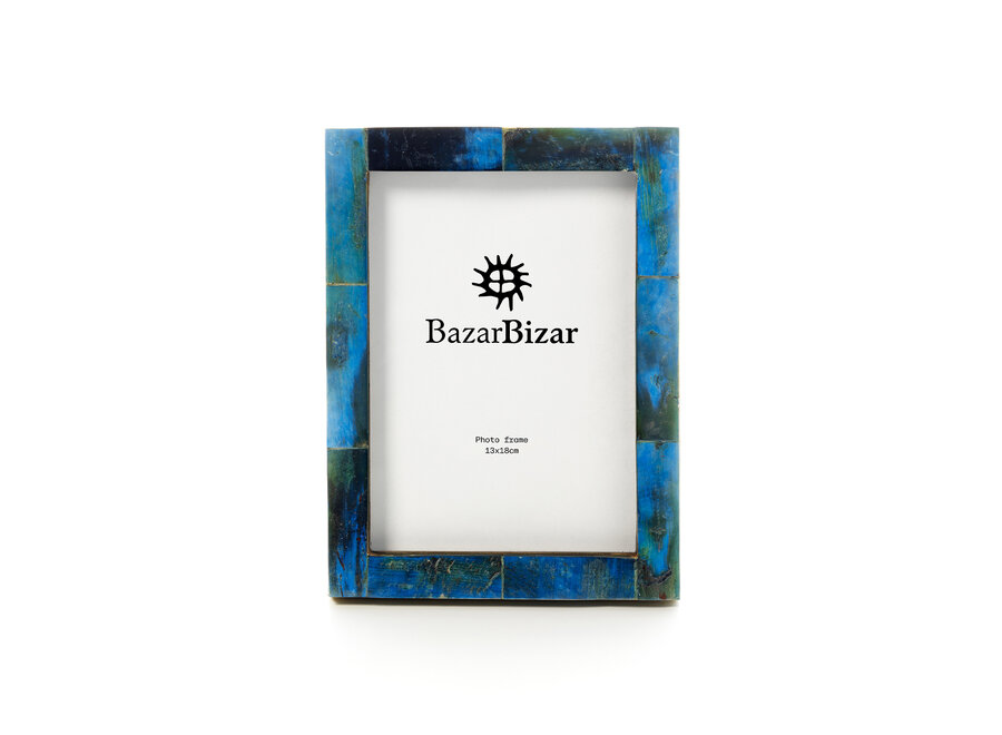 El Azure Patchwork Frame - Turquesa - 13x18