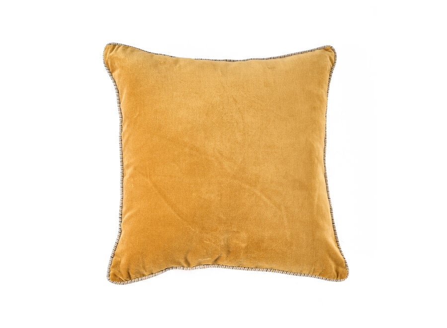 La Funda de Cojín Velvet Crush - Mustard - 50x50