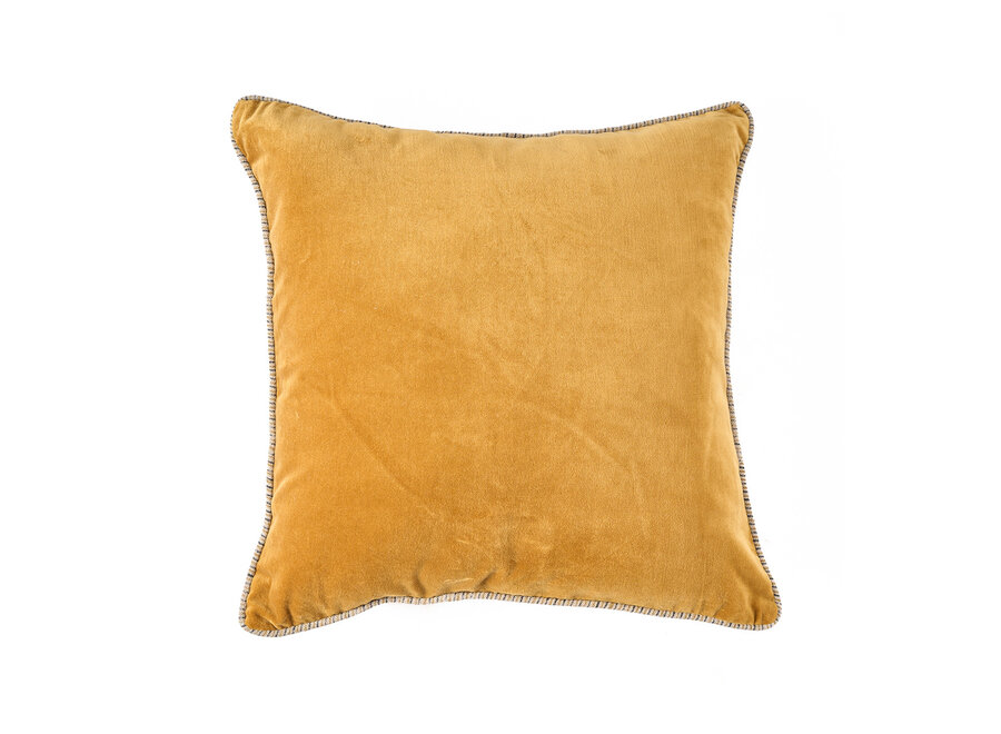 La Velvet Crush Housse de Coussin - Moutarde - 50x50