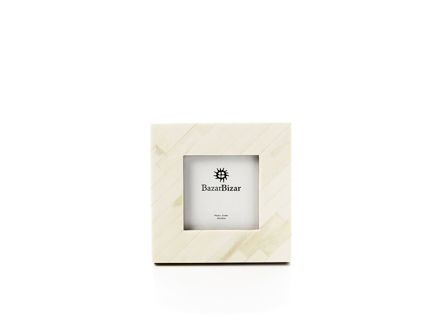 Het Nomad Ivory Fotolijst - Crèmewit - 10x10