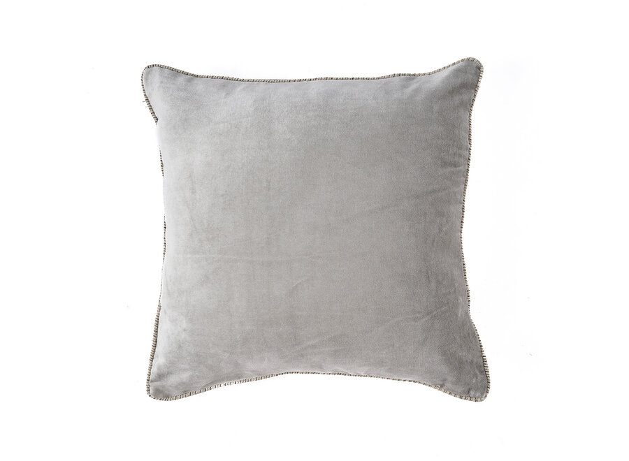 La Housse de Coussin Velvet Crush - Gris - 50x50