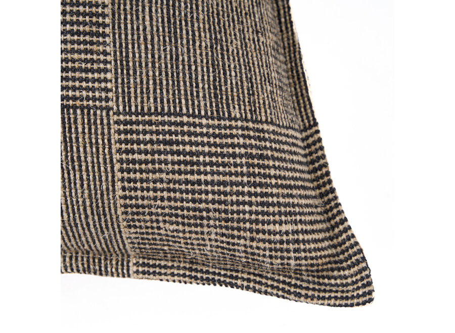 La Housse de Coussin Bloc Party - Noir Naturel - 50x50
